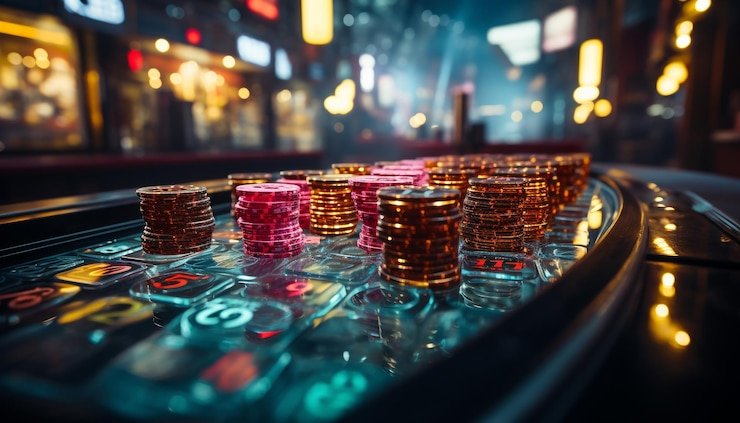 ayokjp Casino Hold'em interface showing betting options and hand evaluation