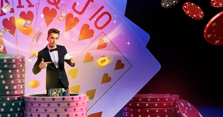 ayokjp Fortune Mouse live studio with host at broadcast console and large video display